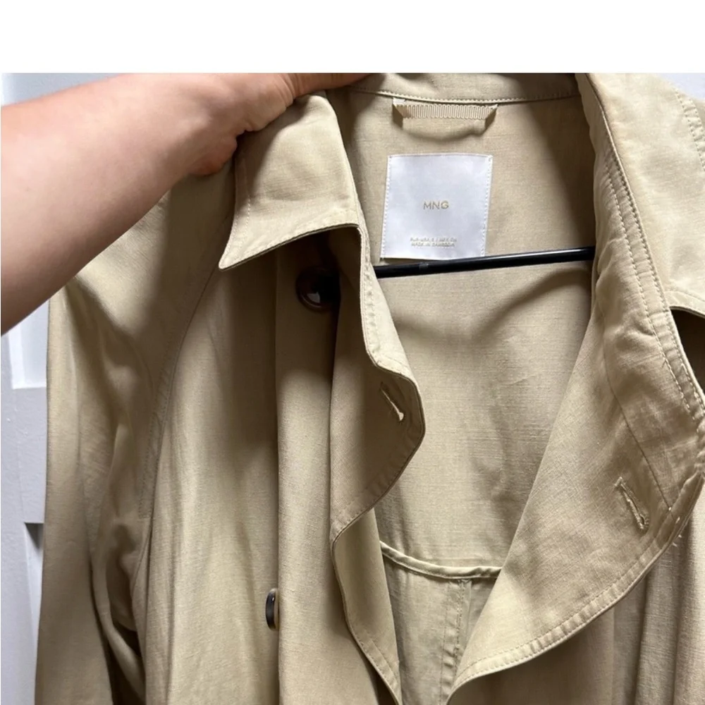 MANGO Women's Double-Button Trench Coat - Picture 6 of 10